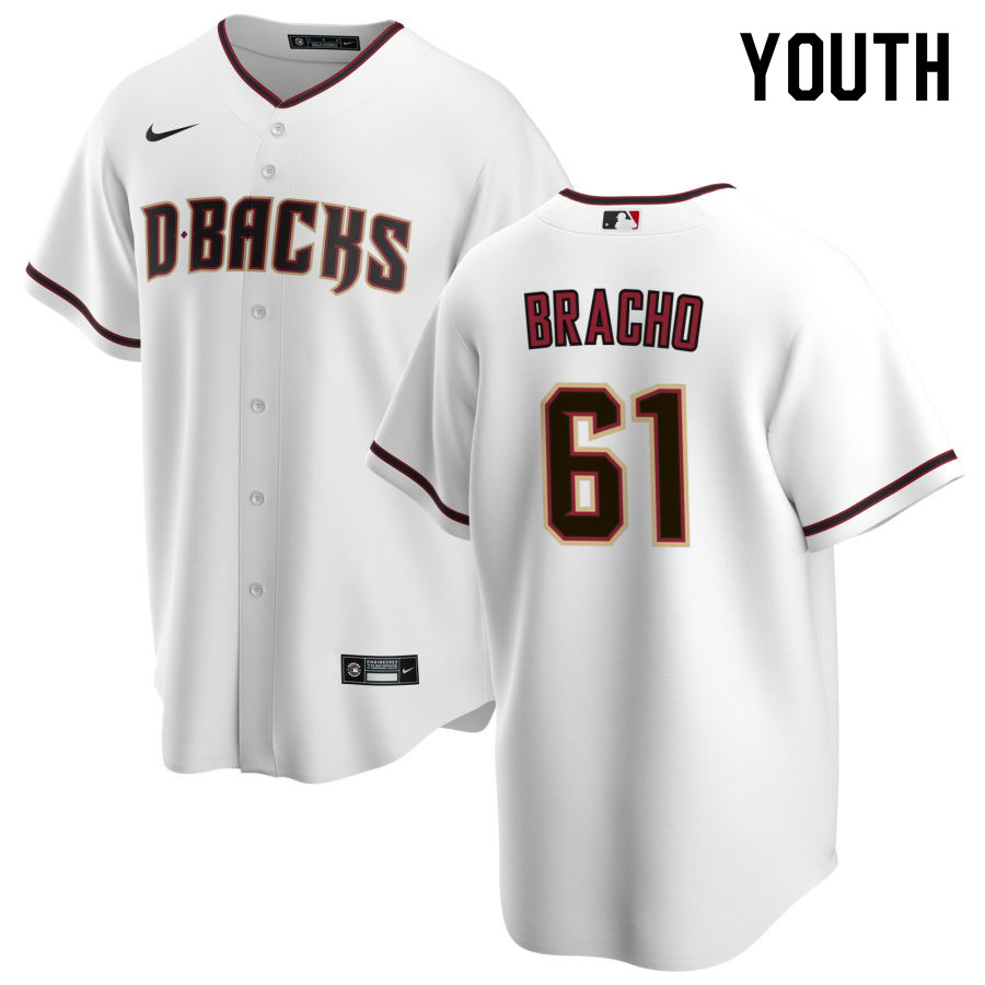 Nike Youth #61 Silvino Bracho Arizona Diamondbacks Baseball Jerseys Sale-White